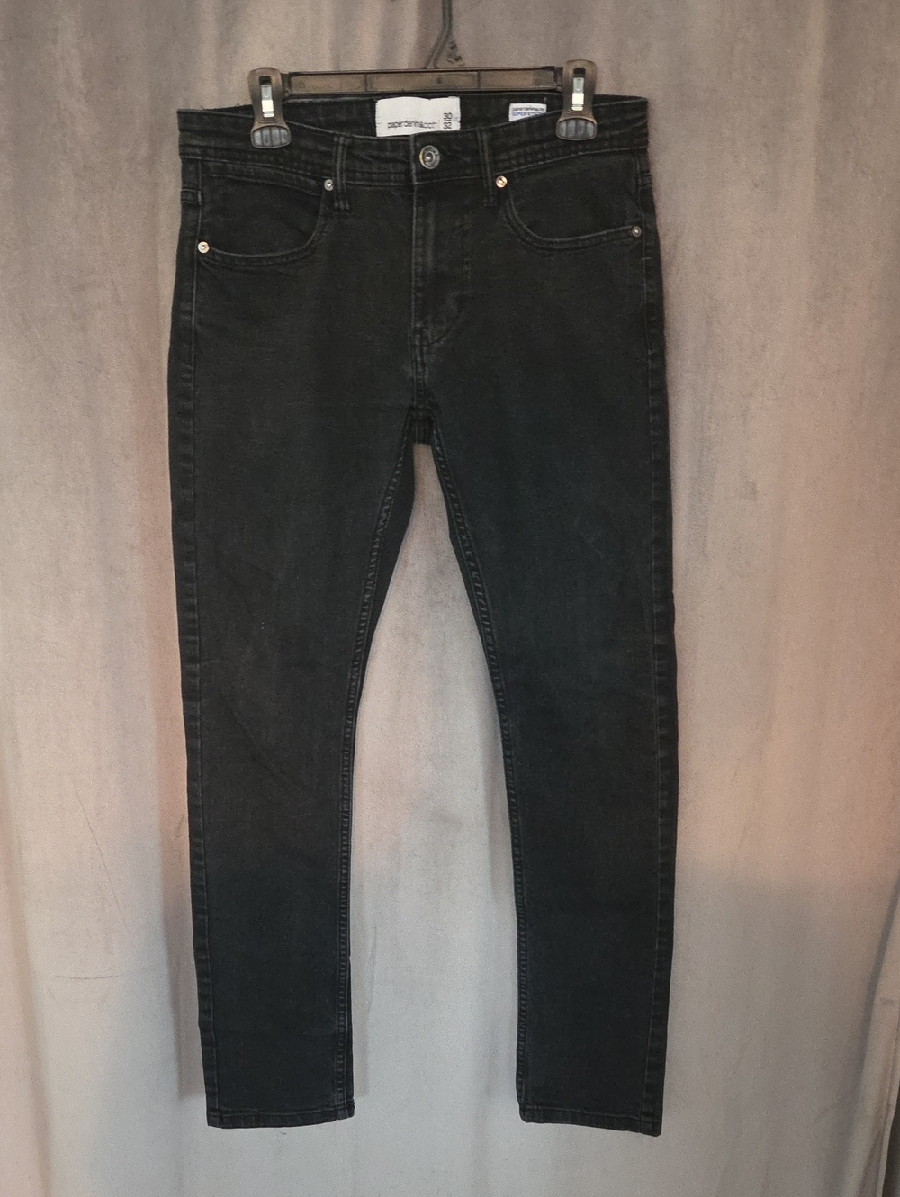 Paper Denim & Cloth Men's Size 30 Charcoal Skinny Jeans